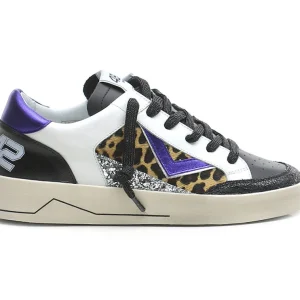 4B12 Kyle Scarpe Made in Italy Donna Animalier Tomaia Pelle