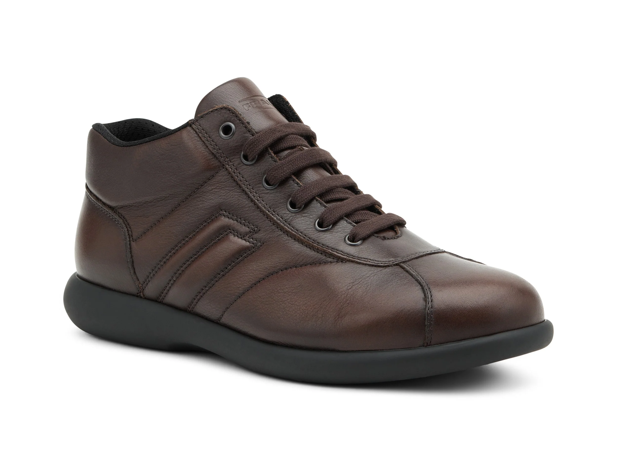 Frau Scarpe Uomo Stringate a Mezza Altezza in Pelle Liscia - immagine 3