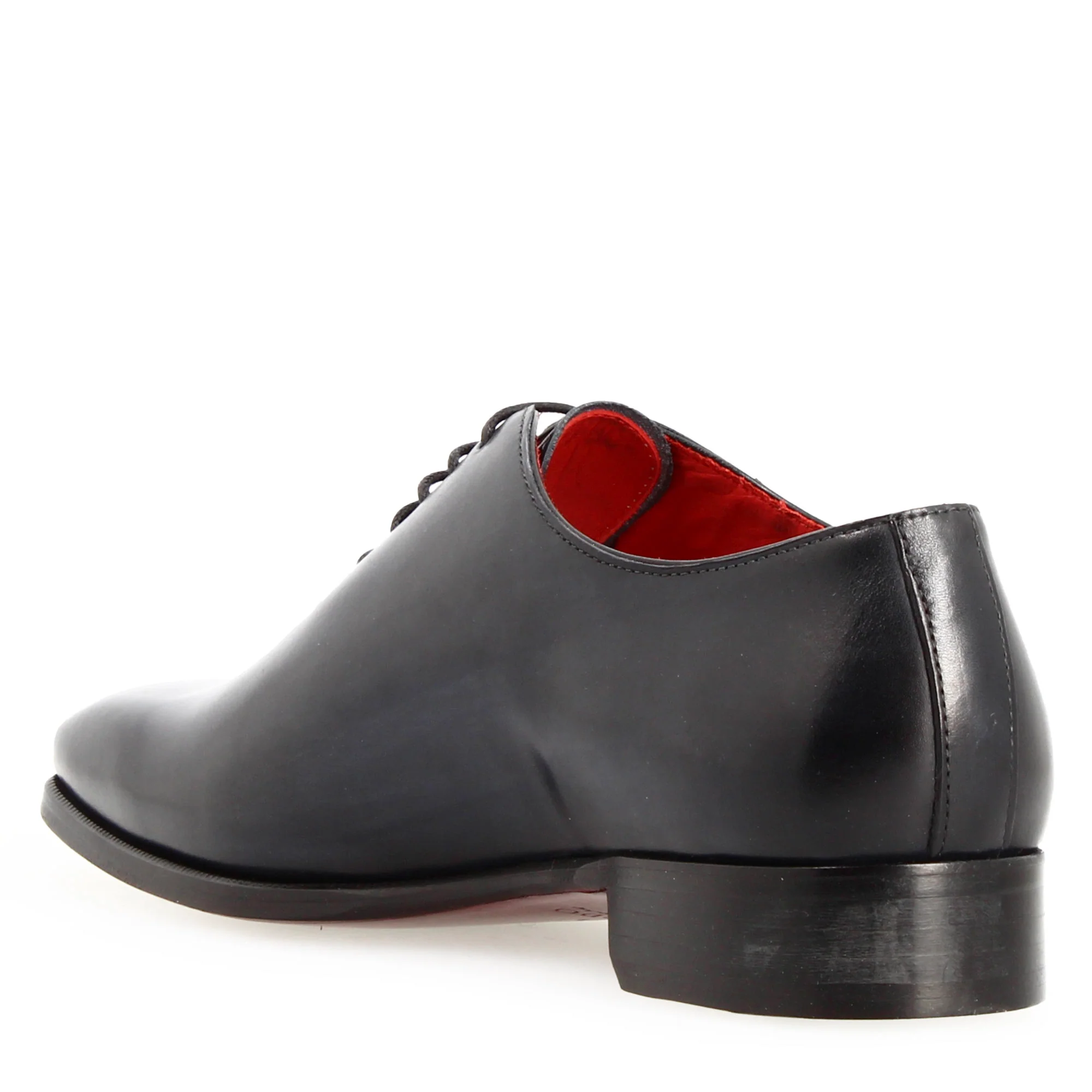 Scarpe wholecut da uomo artigianali in pelle delavè blu - immagine 5