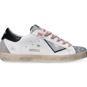 4B12 Sneakers Primavera Estate Donna Suprime Glitter e Pelle