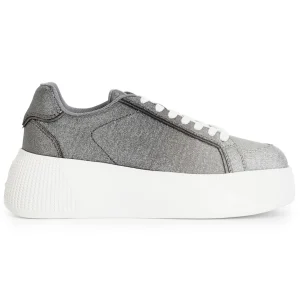 CafèNoir Donna Sneakers Lacci Suola Platform Tomaia Tessuto