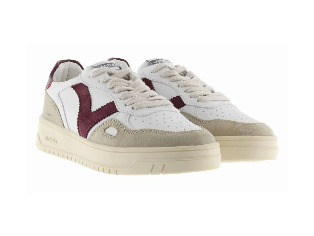 Victoria Seul Sneaker Donna Tomaia Bianca e Bordeuax - immagine 6