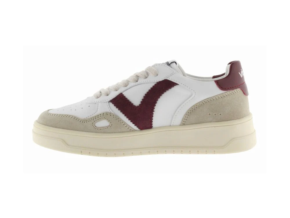Victoria Seul Sneaker Donna Tomaia Bianca e Bordeuax - immagine 5