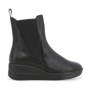 Melluso Stivaletti Invernali Zip Elastico Zeppa Comfort Pelle