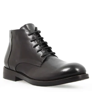 Tronchetto anfibio medio da uomo in pelle lavata colore nero
