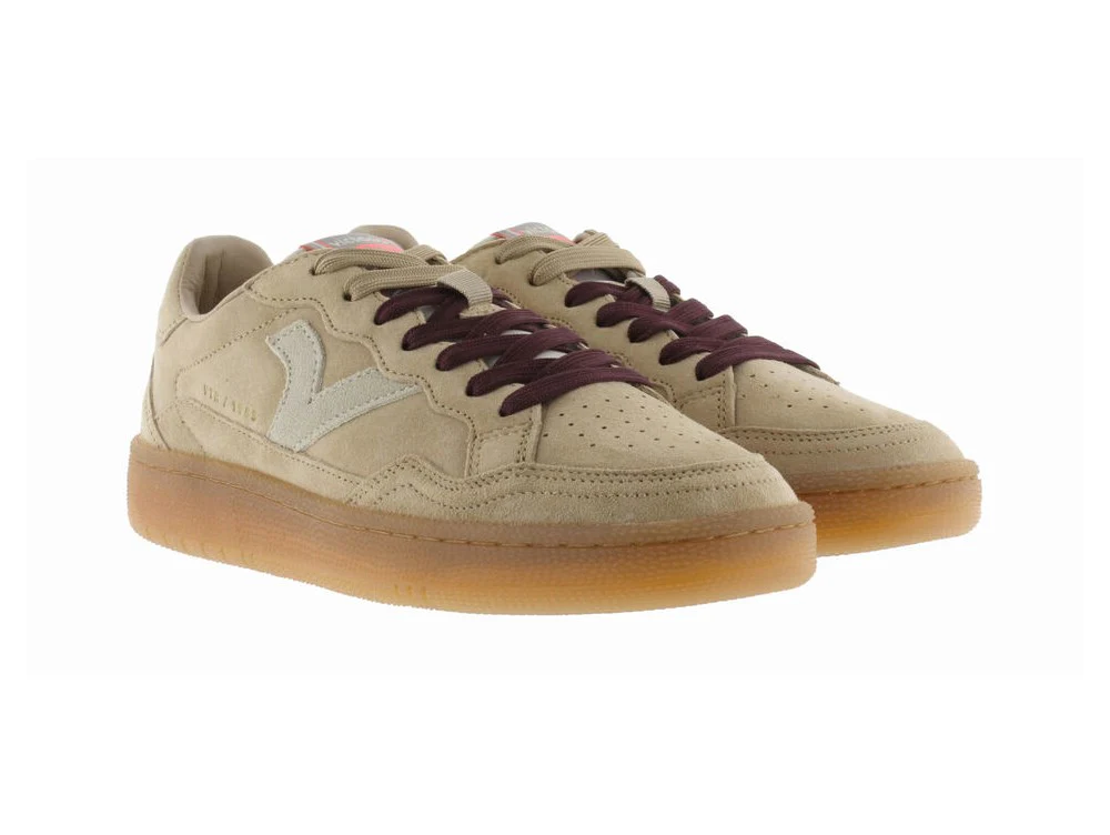 Victoria Smash Sneaker Donna in Pelle Scamosciata Beige - immagine 6