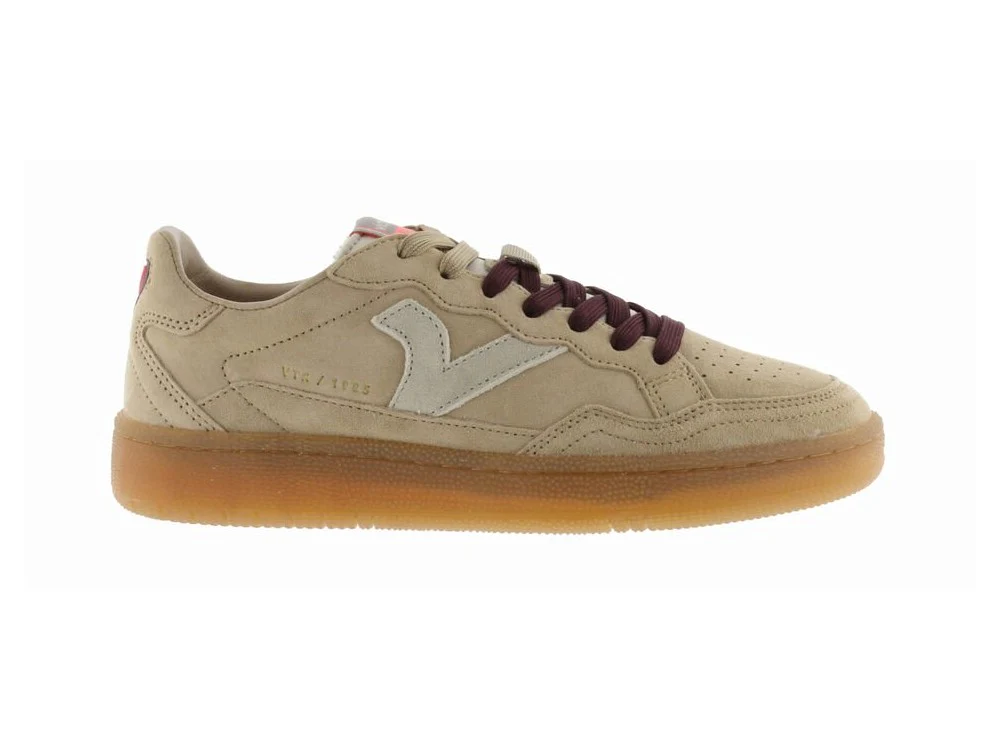 Victoria Smash Sneaker Donna in Pelle Scamosciata Beige - immagine 2
