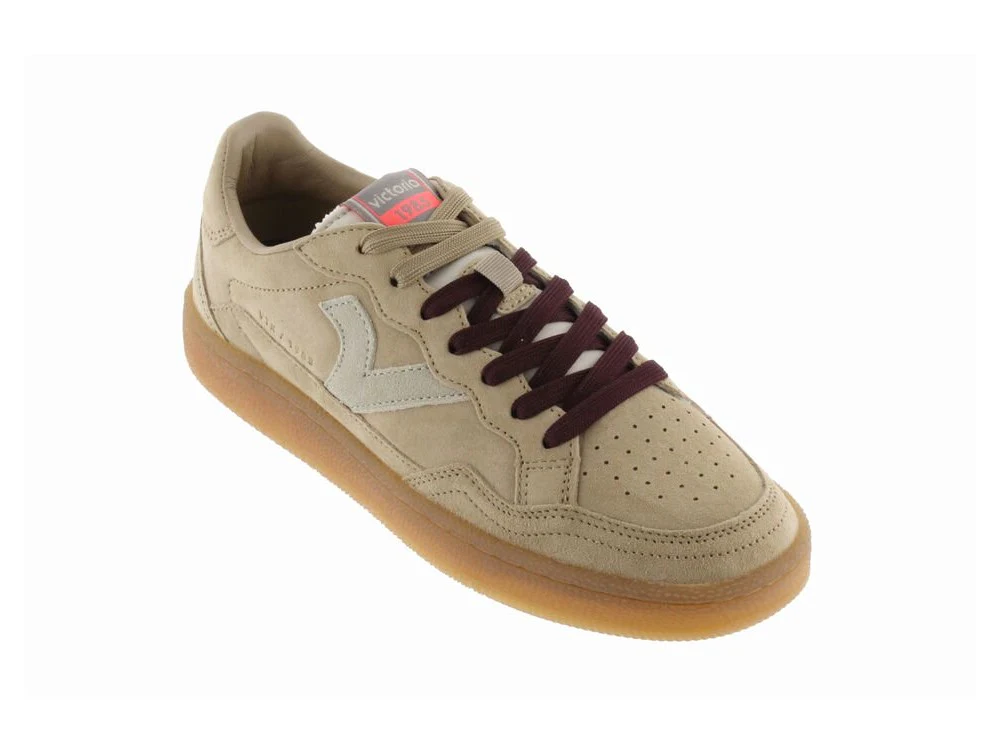 Victoria Smash Sneaker Donna in Pelle Scamosciata Beige - immagine 3