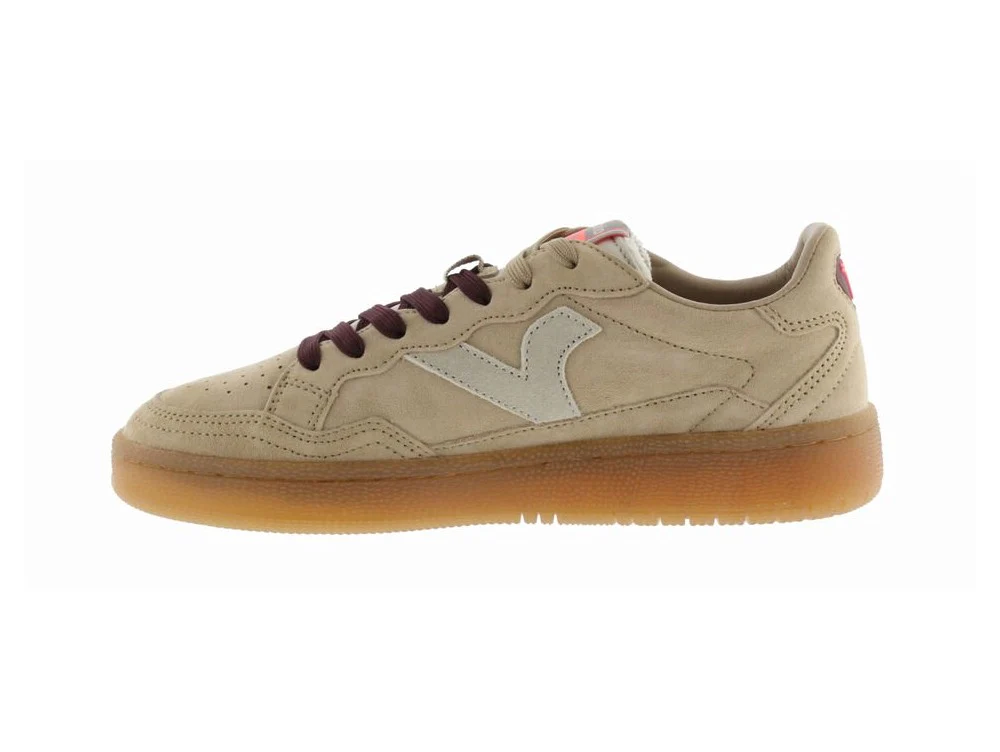 Victoria Smash Sneaker Donna in Pelle Scamosciata Beige - immagine 5
