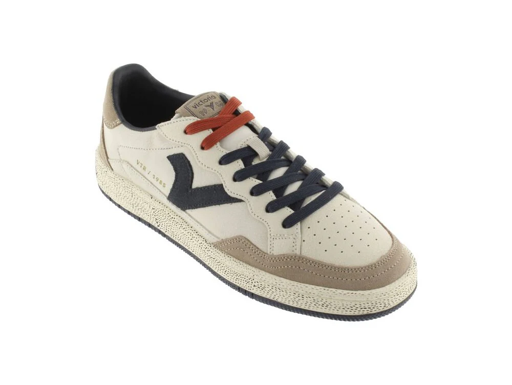 Victoria Smash Sneaker Uomo Rétro in Pelle e Camoscio - immagine 3